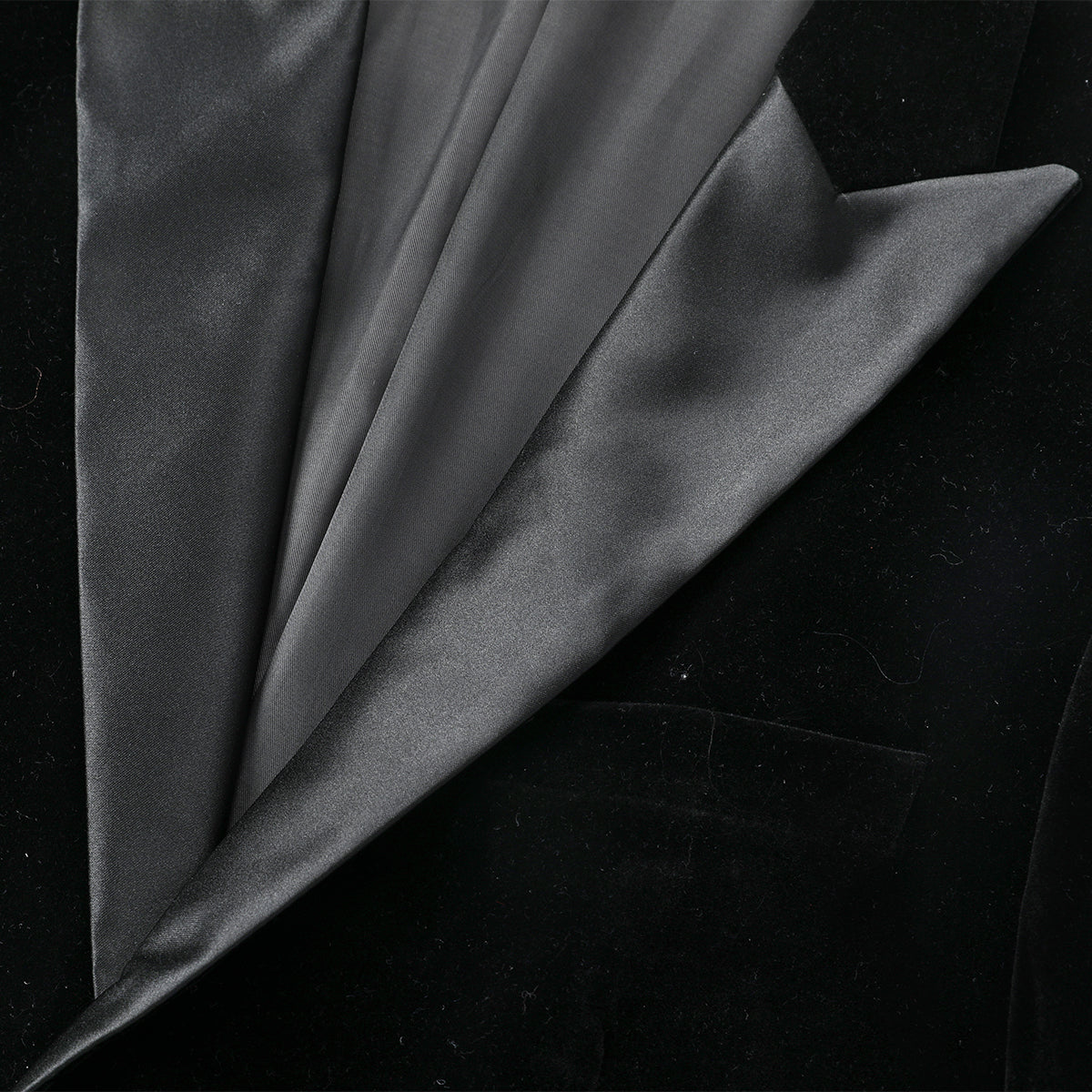Black Velvet Fashion Blazer Pleuche Tuxedo Jacket