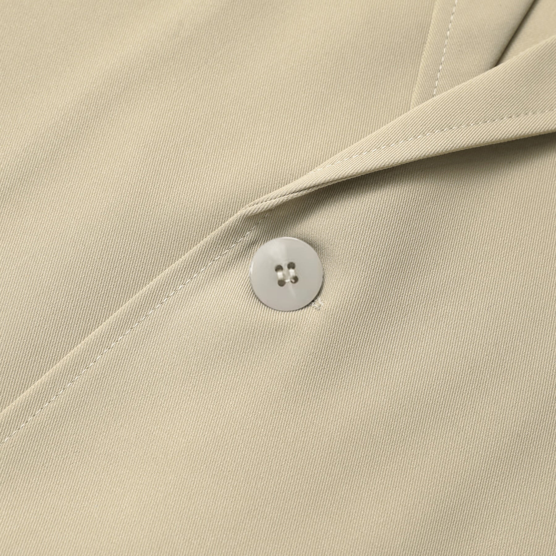 Men's Solid Color Hawaiian Summer Suit Light Khaki