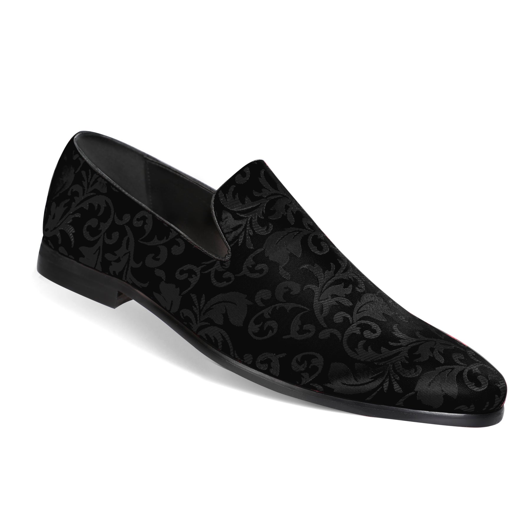Men's Round-Toe Low-Top Loafers Black