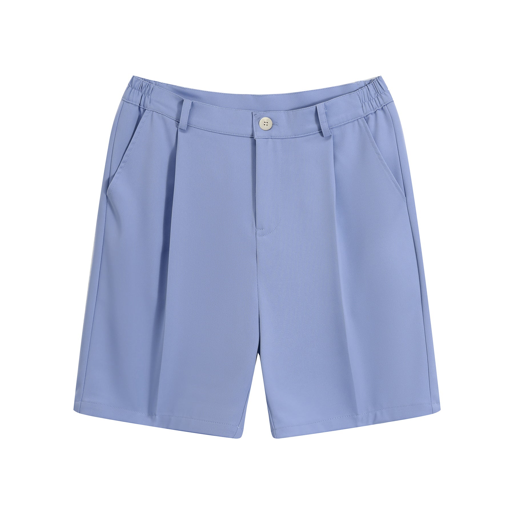 Men's Solid Color Hawaiian Summer Suit Blue