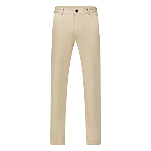 Cloudstyle Mens Casual Pants Slim Fit Flat Front Wrinkle-Resistant Dress Pants Trousers