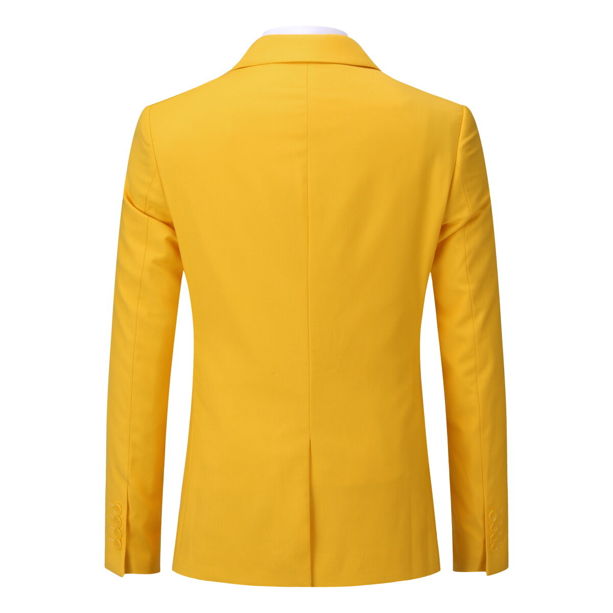 Mens 3 Piece Dress Suit Formal Casual Tux Vest Trousers Orange