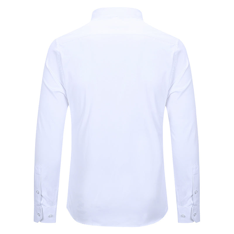 Slim Fit Turn-Down Collar Shirt White