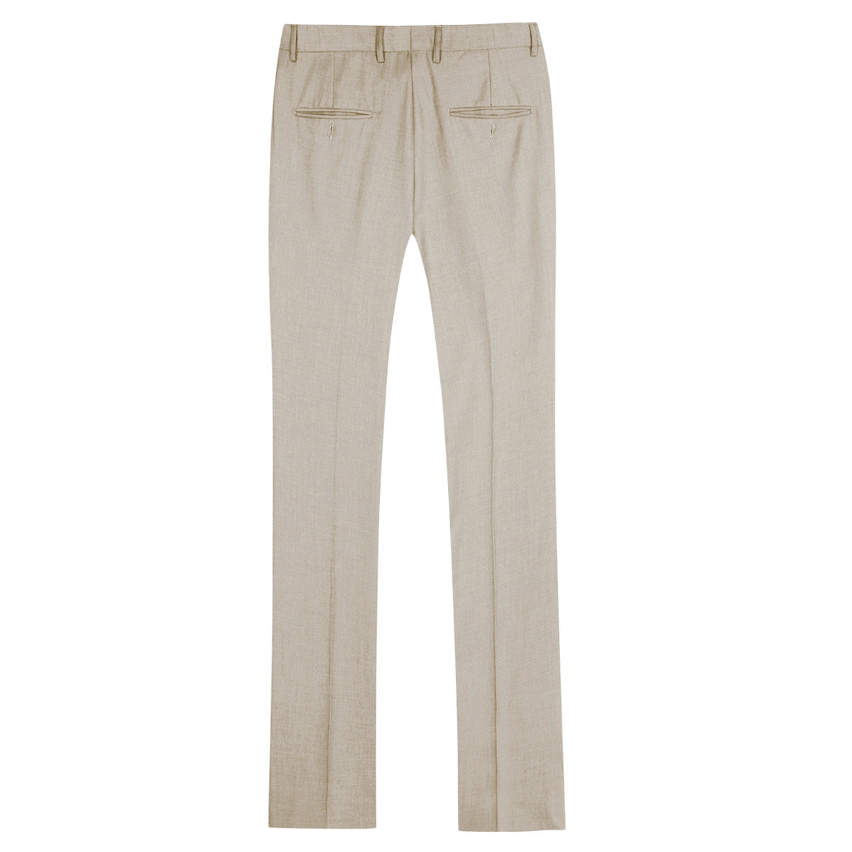 2-Piece Slim Fit Simple Designed Light Beige Suit