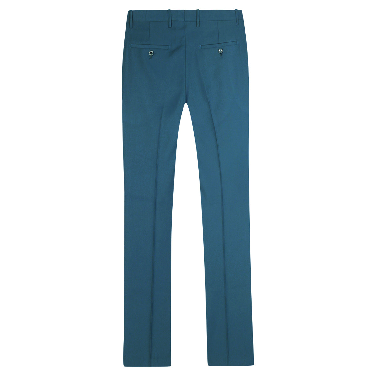 2-Piece Slim Fit Simple Designed Sea Blue Suit