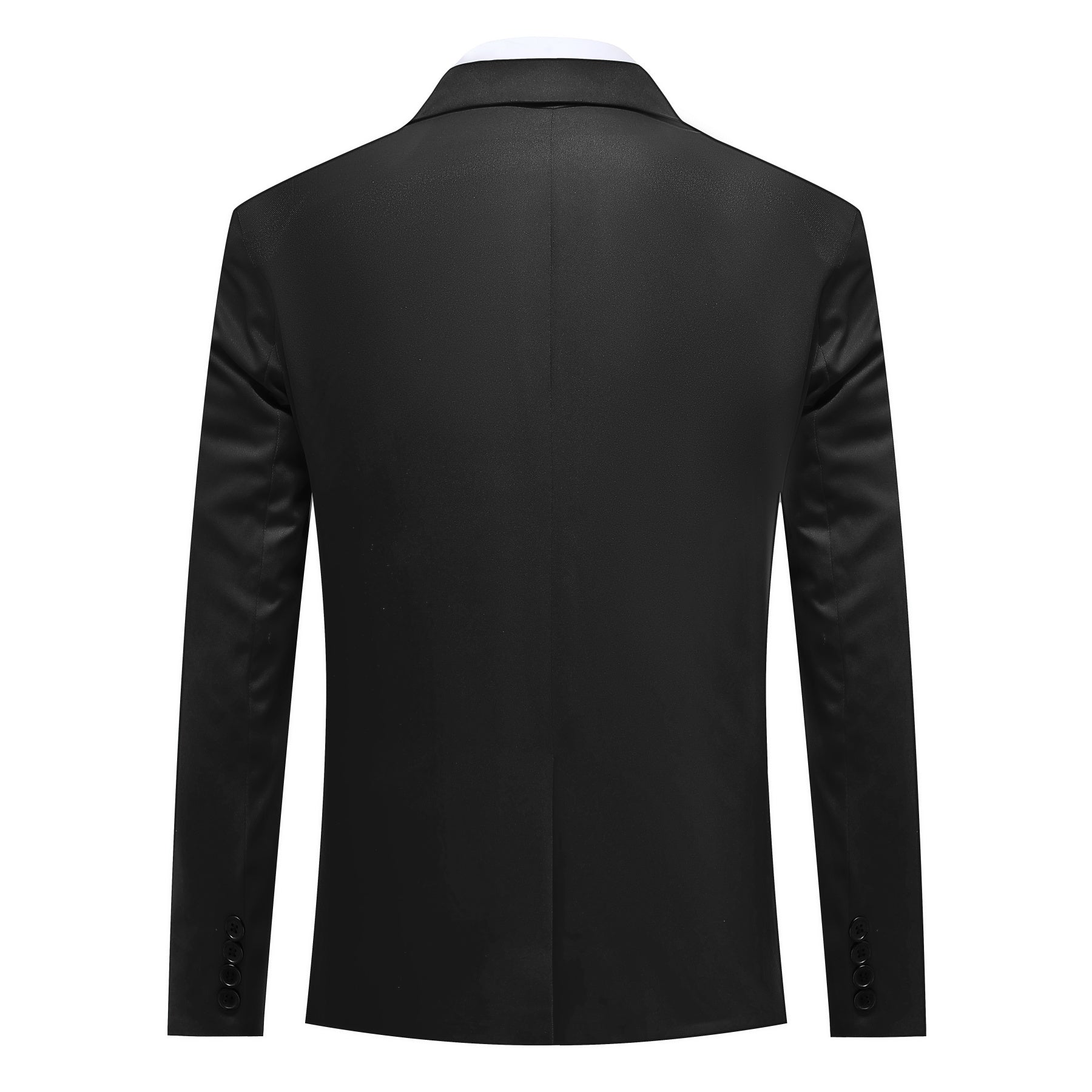 Men's Casual Suit Jacket Slim Fit Lightweight Blazer Coat Black