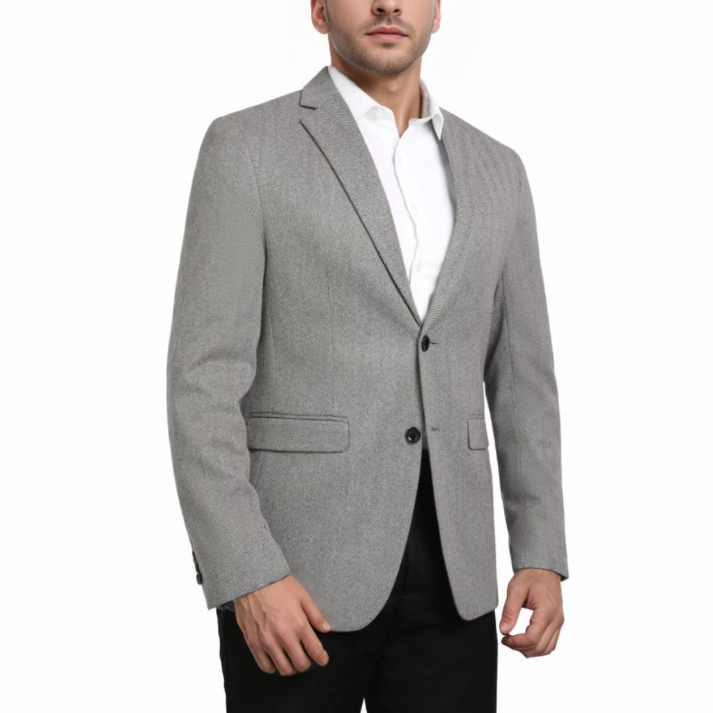 Mens Casual 2 Buttons Slim Fit Jacket Blazer Sport Coat