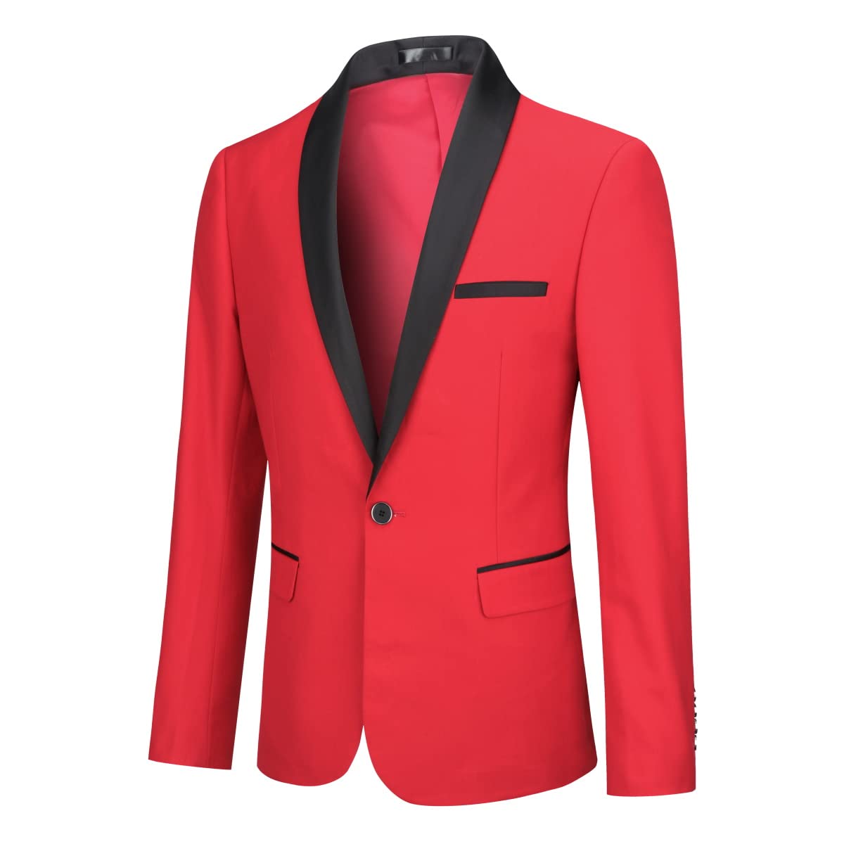 Cloudstyle Mens Tux Suits 2-Piece Shawl Collar Solid Prom Party Sets