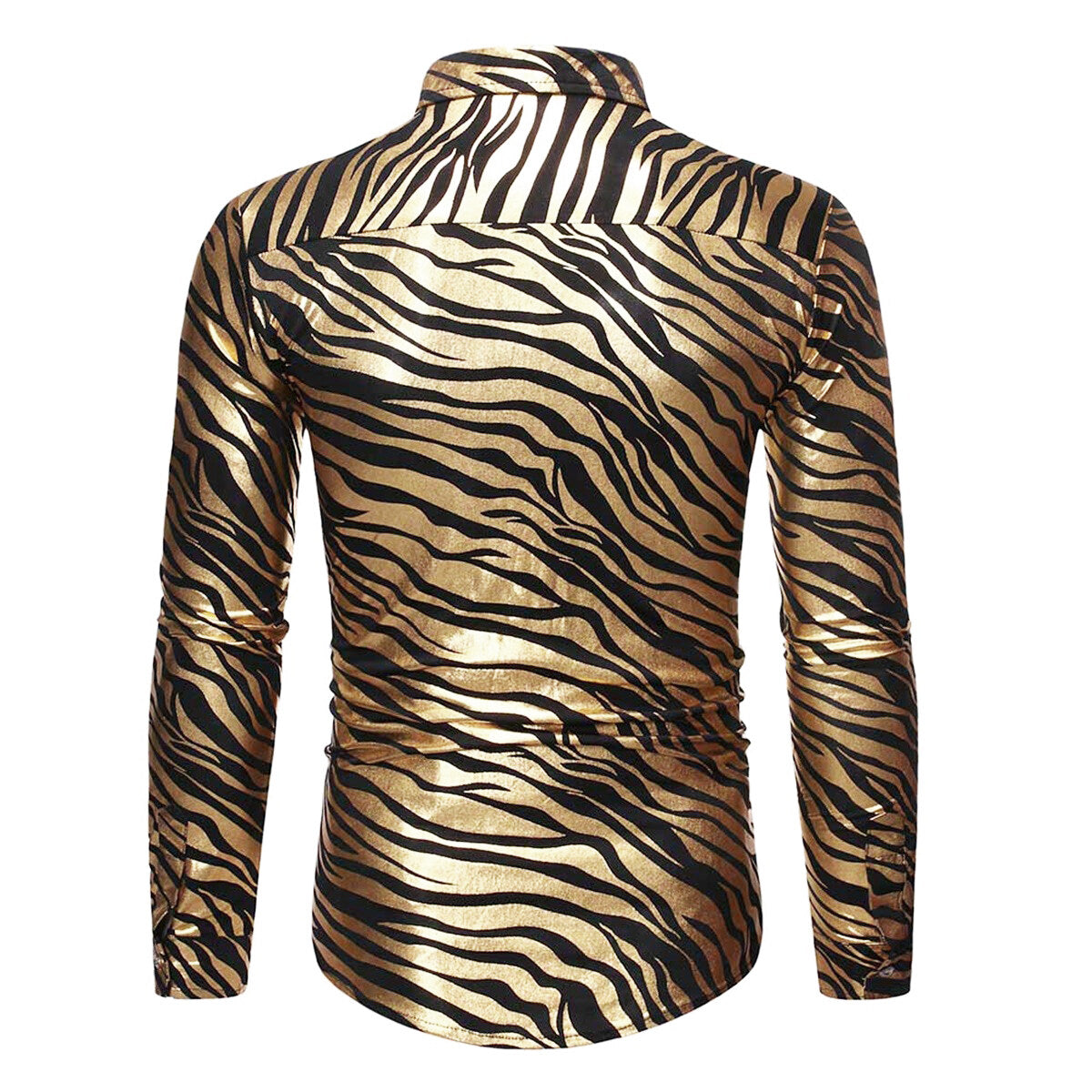 Zebra-Stripe Gilding Gold Shirt