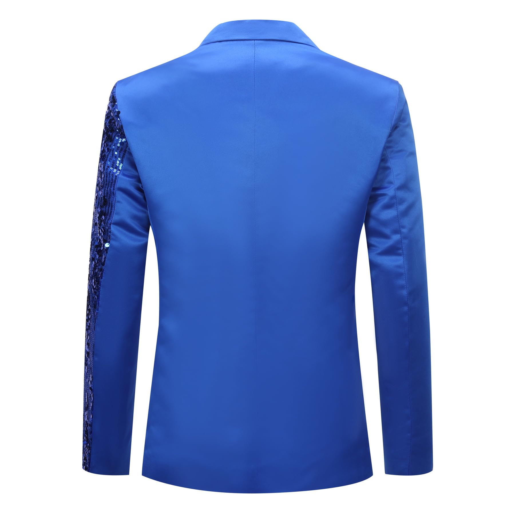 Cloudstyle Mens Stylish Dinner Tux Dress Blazer Slim Fit Sequin Blue & Red