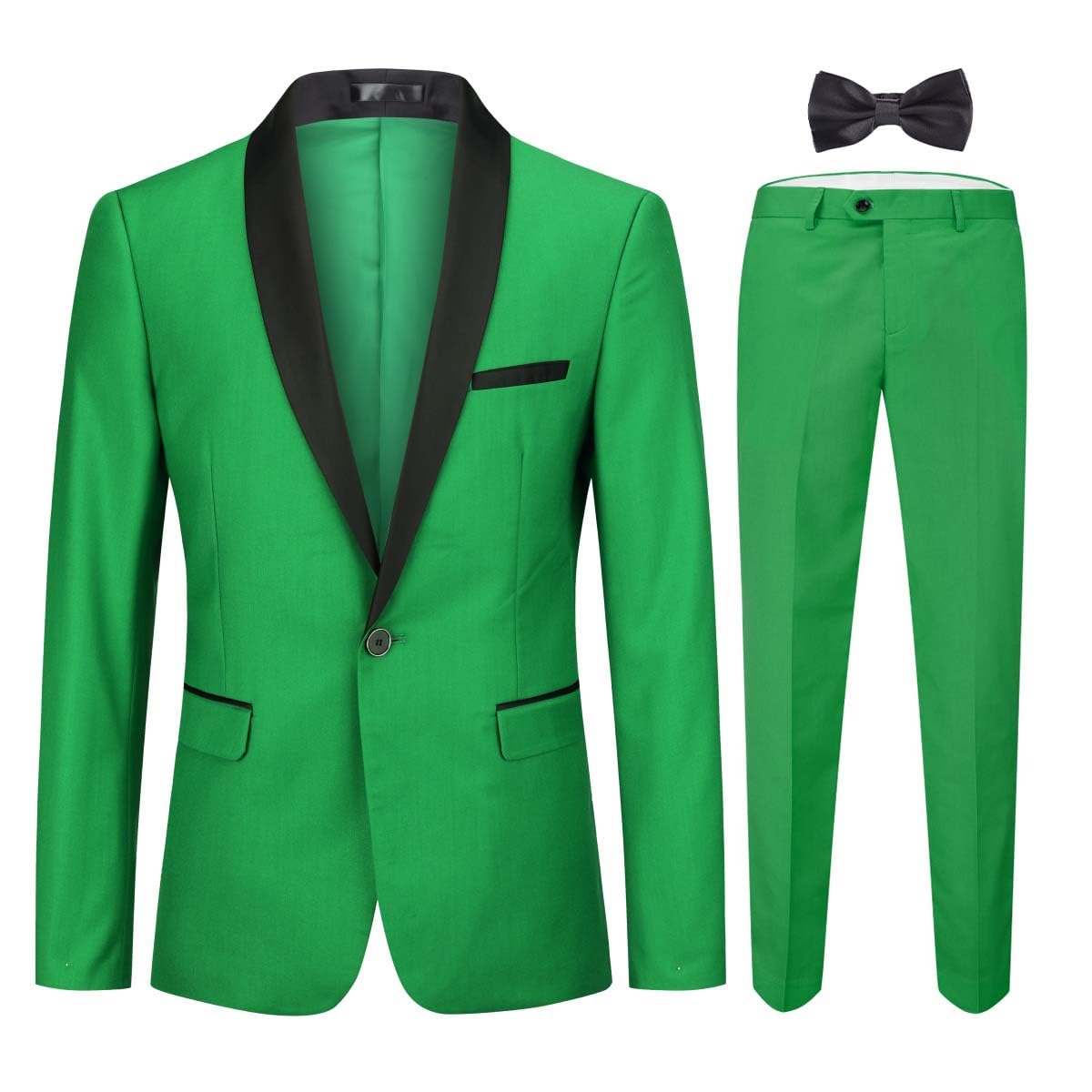 Cloudstyle Mens Tux Suits 2-Piece Shawl Collar Solid Prom Party Sets