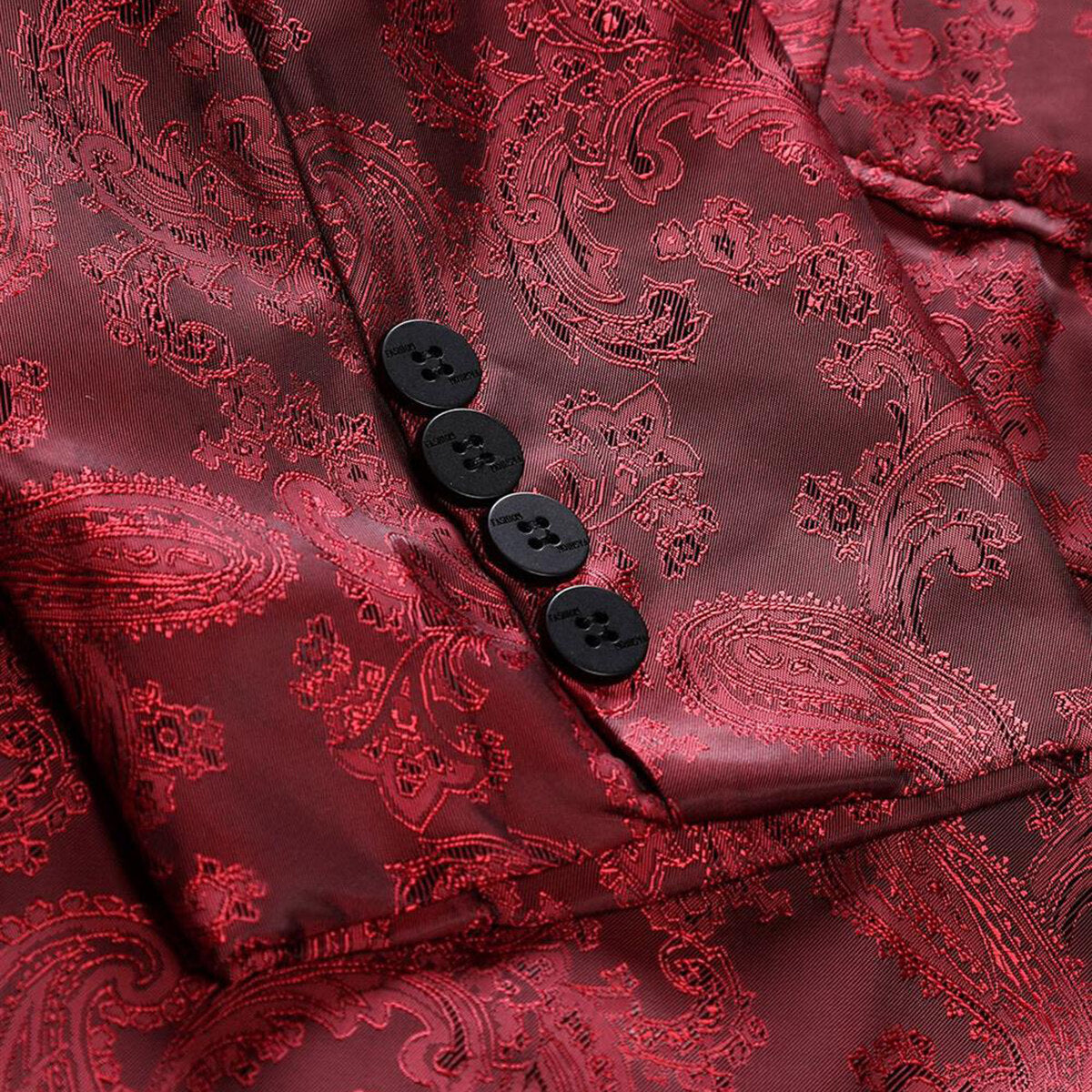 Men's Casual Comfortable Daily Lapel Printed Blazer Red
