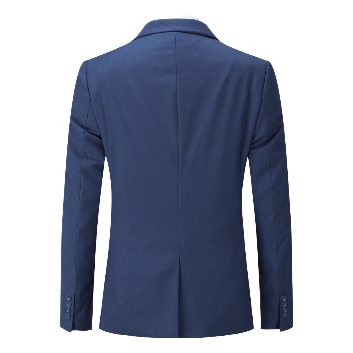 Mens 3 Piece Dress Suit Formal Casual Tux Vest Trousers Navy