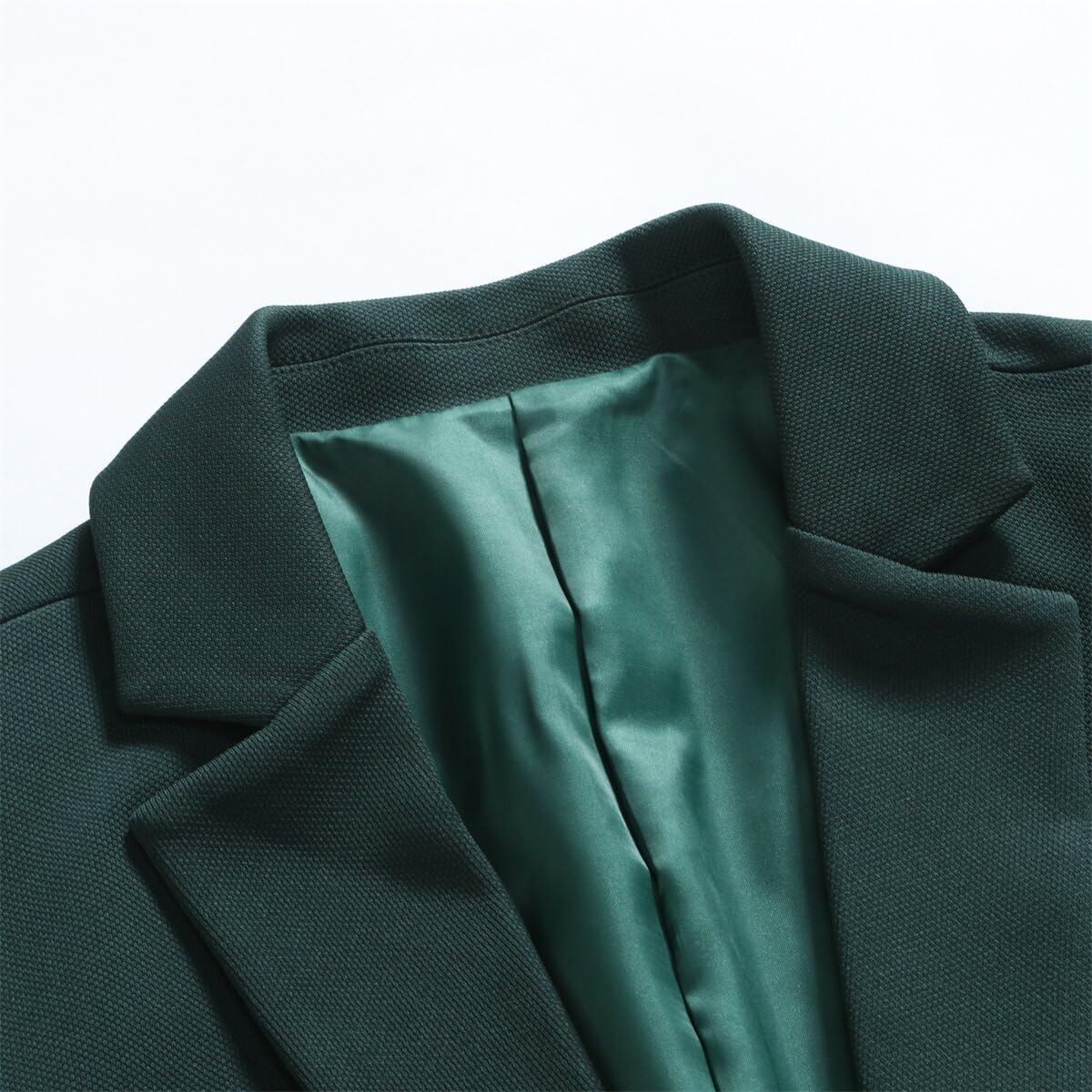 Cloudstyle Mens 2 Piece Suits Casual 1 Button Suit Sets Green