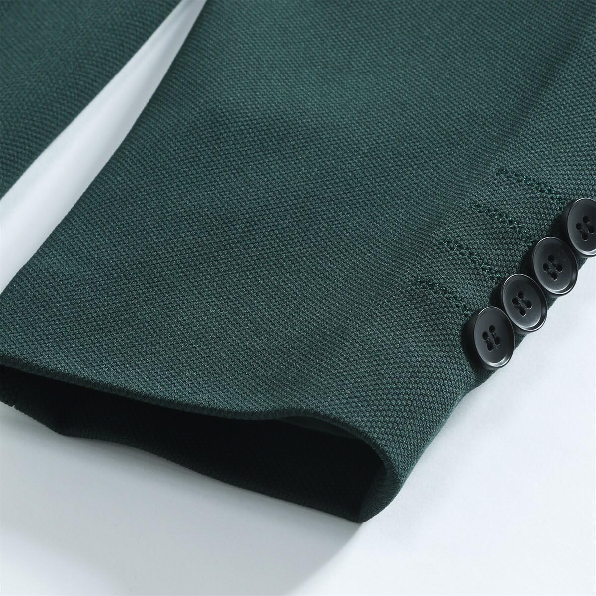 Cloudstyle Mens 2 Piece Suits Casual 1 Button Suit Sets Green