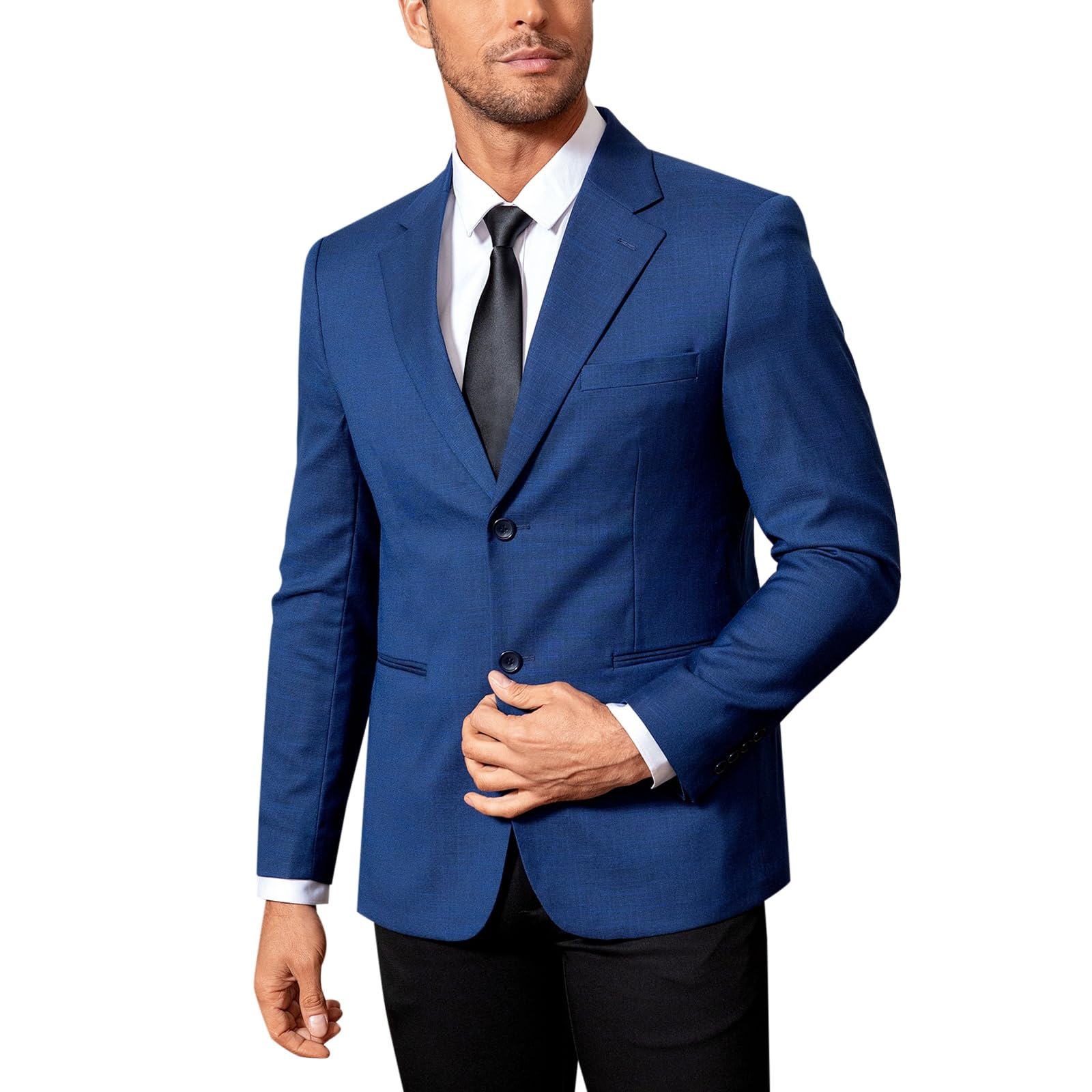 Mens Casual 2 Buttons Slim Fit Jacket Blazer Sport Coat