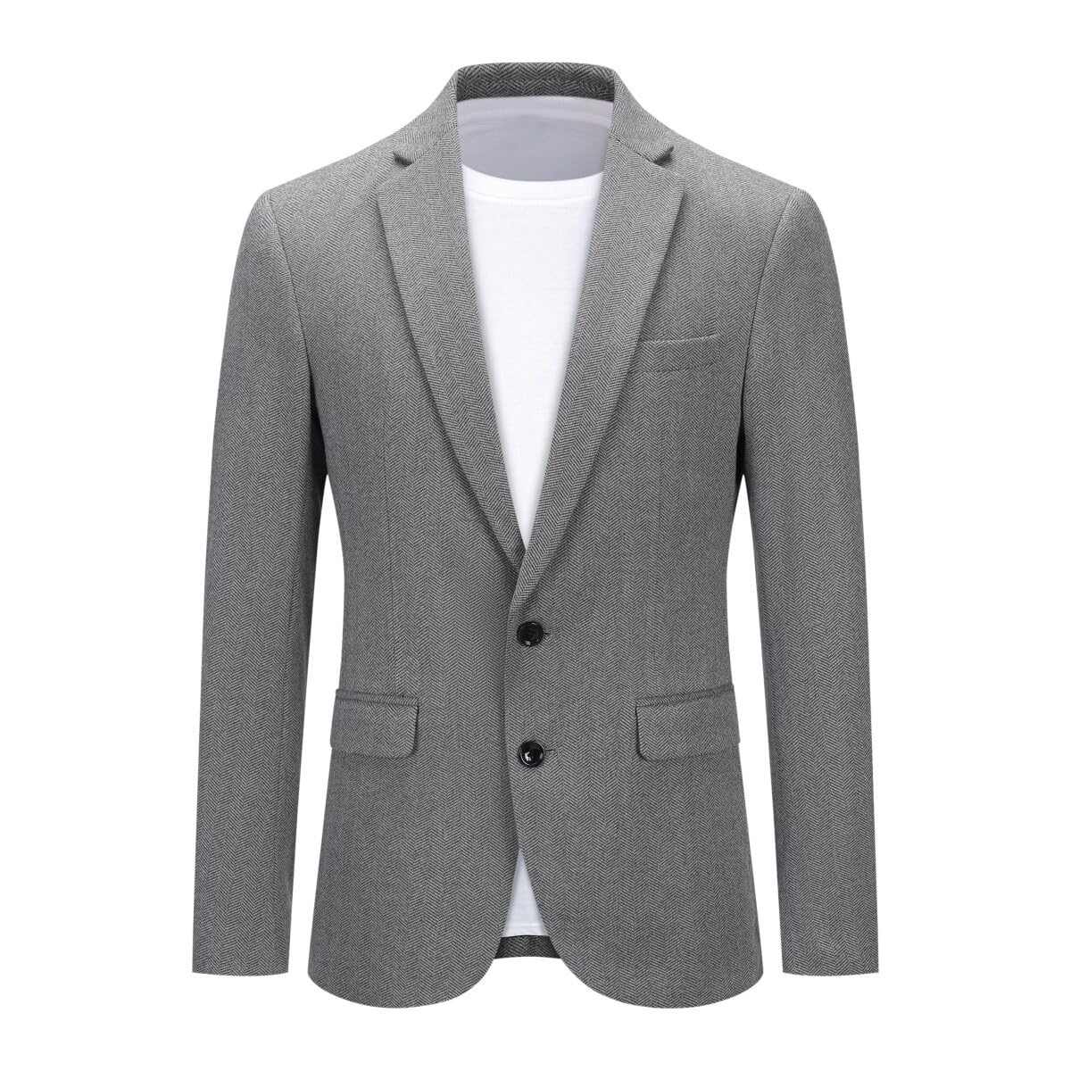 Mens Casual 2 Buttons Slim Fit Jacket Blazer Sport Coat