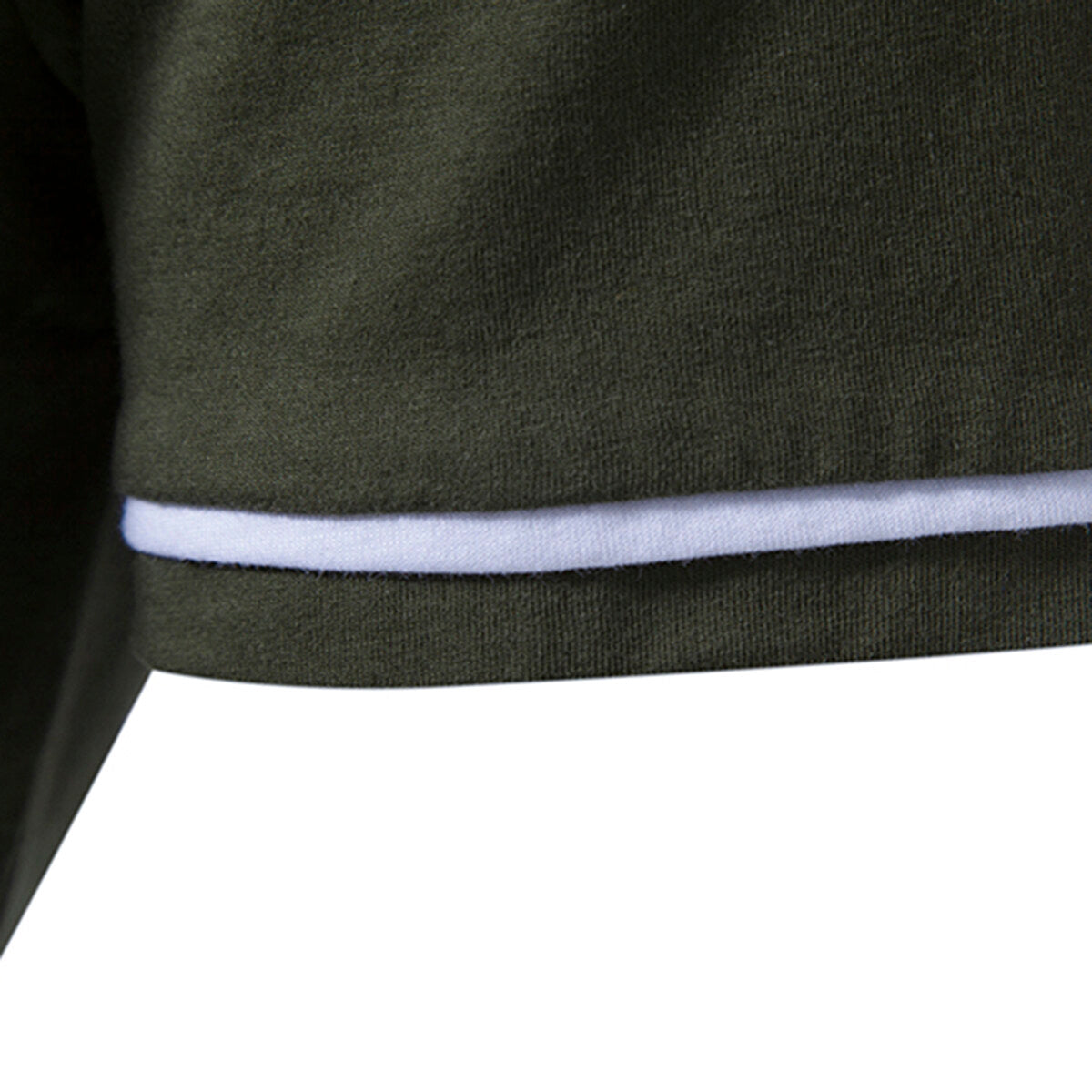 Men's Fitted Tailored Polo Neck Short-Sleeve T-Shirt Green