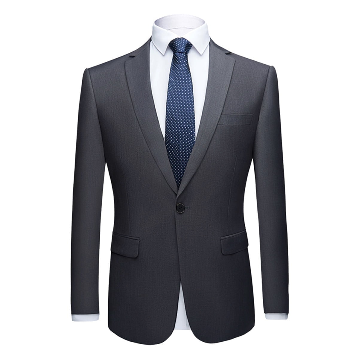 Cloudstyle Men's Slim Fit One Button Solid Suit Blazer Jacket Casual Party Sport Coat