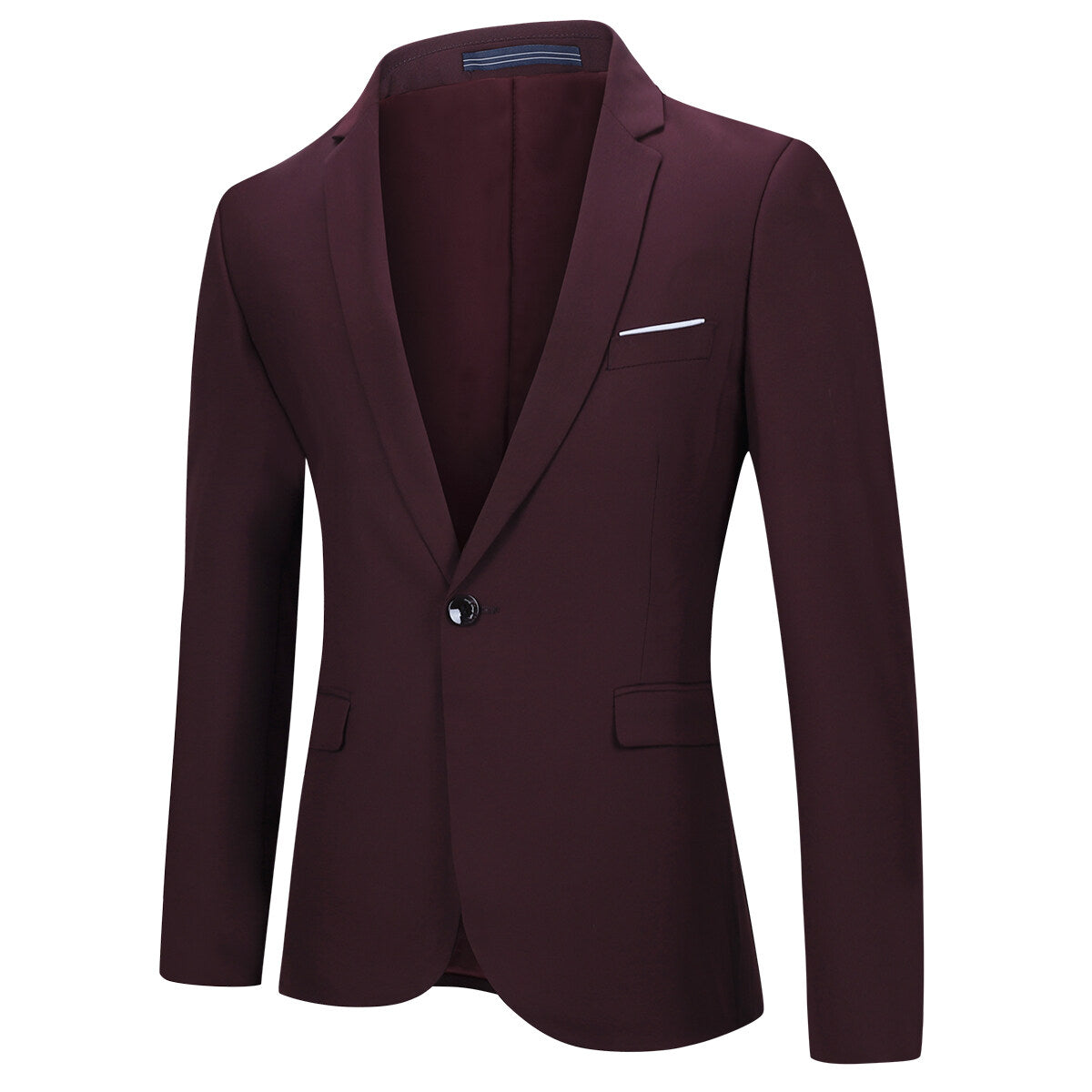 Two Piece Brick-Red Suit One Button Suit