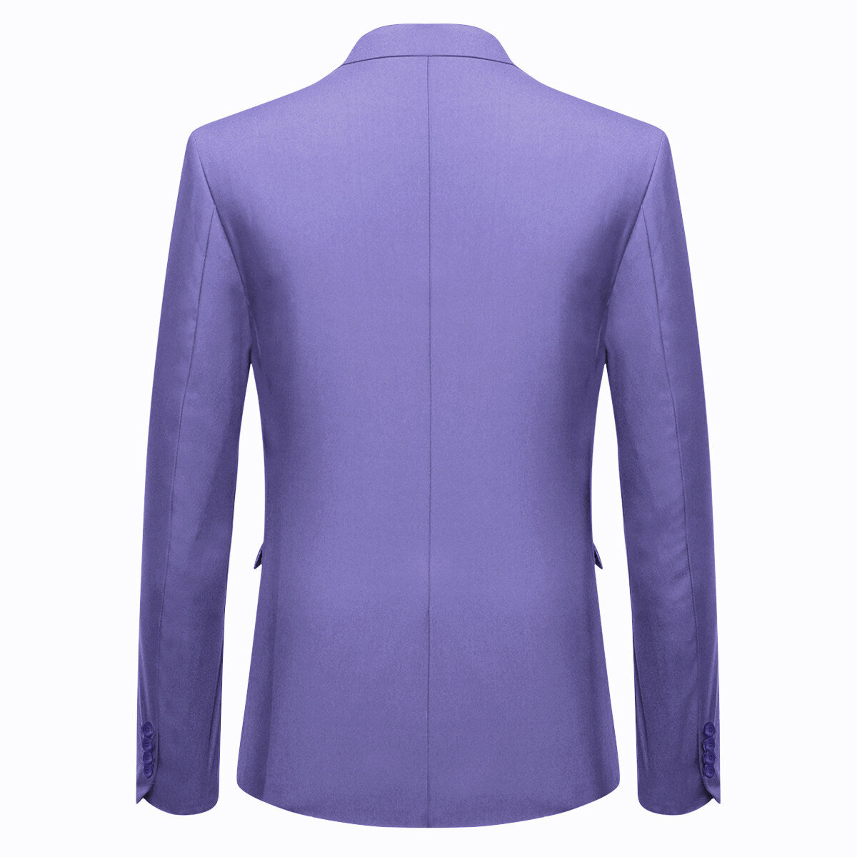 3-Piece One Button Formal Suit Purple Suit