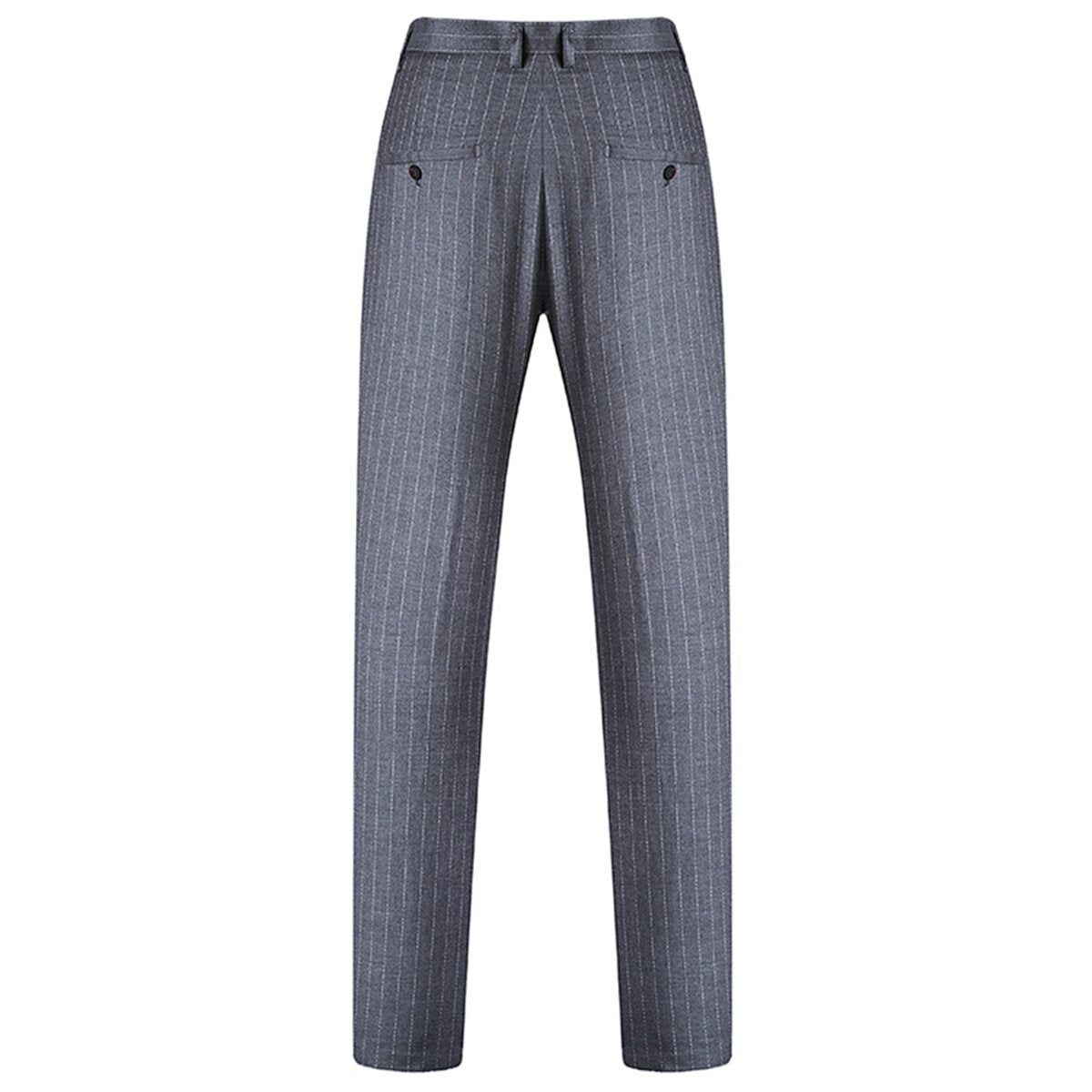 3-Piece Suit Stripe Design Suit Grey