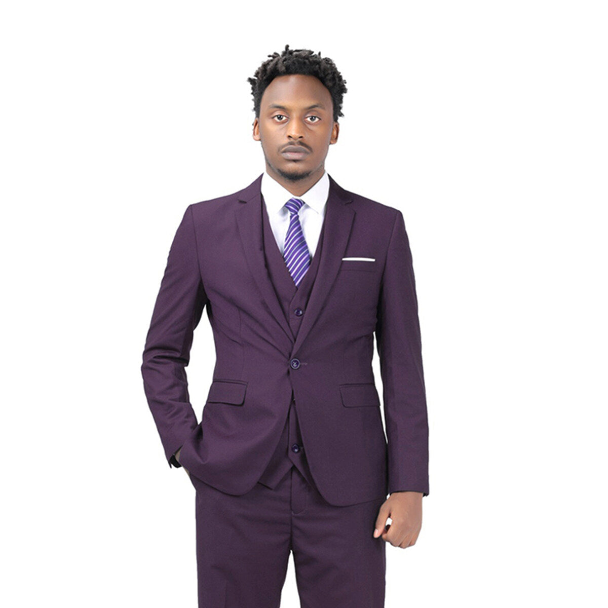 Purple Stylish Blazer One Button Casual Blazer