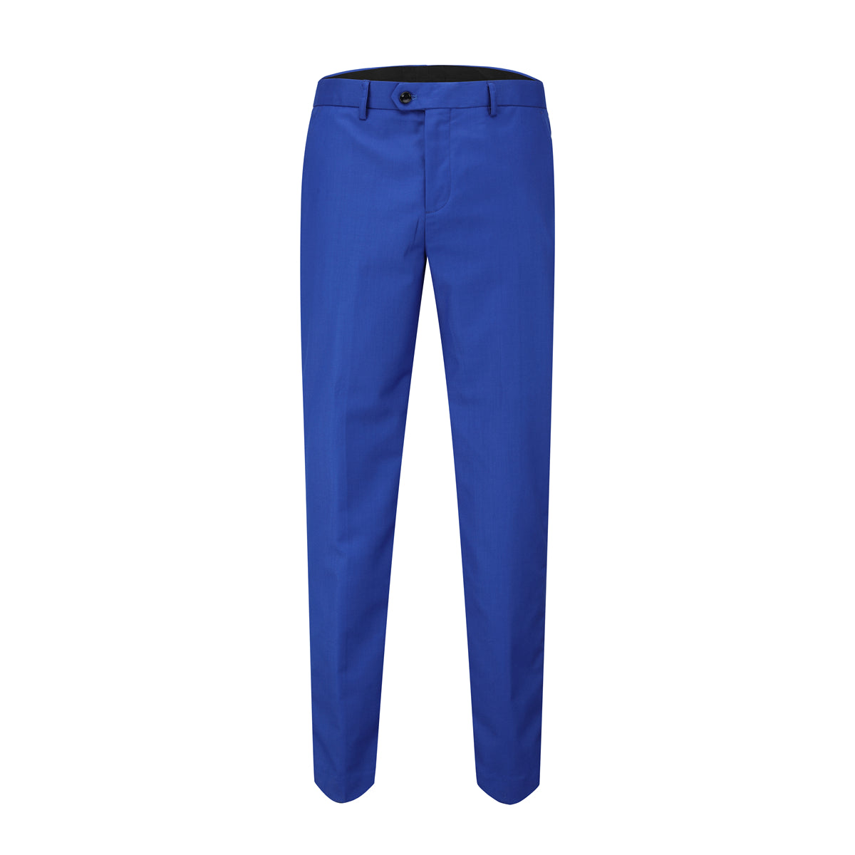 Men's 3-Piece Fashion One Button Color-Blocking Suit Blue