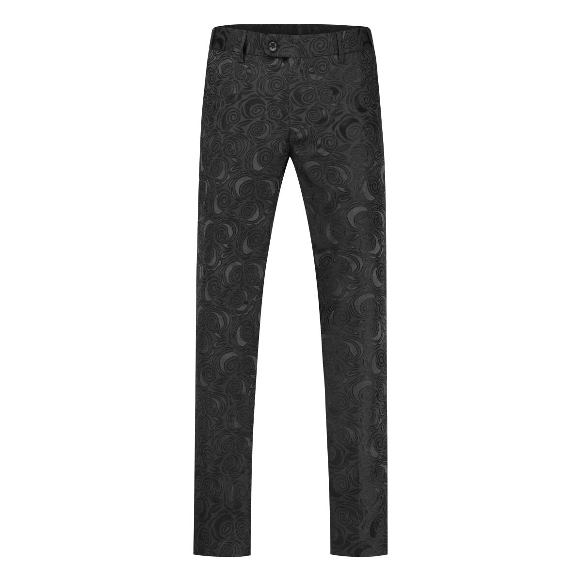 Black Paisley Suit 2-Piece Slim Fit Suit