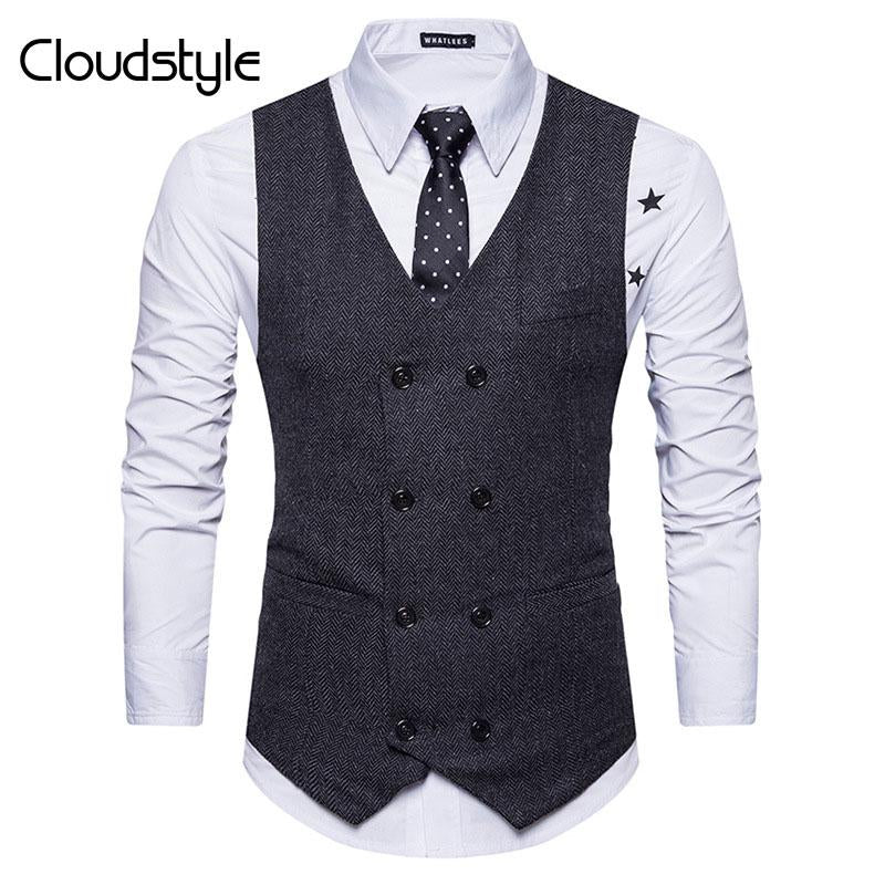 Slim Fit Comfortable Retro Black Vest