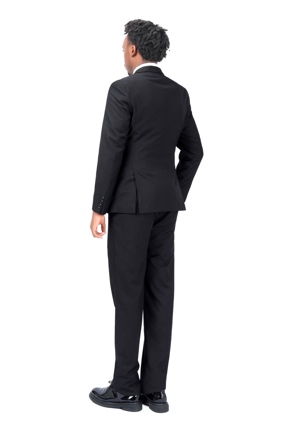 3-Piece One Button Formal Suit Black Suit