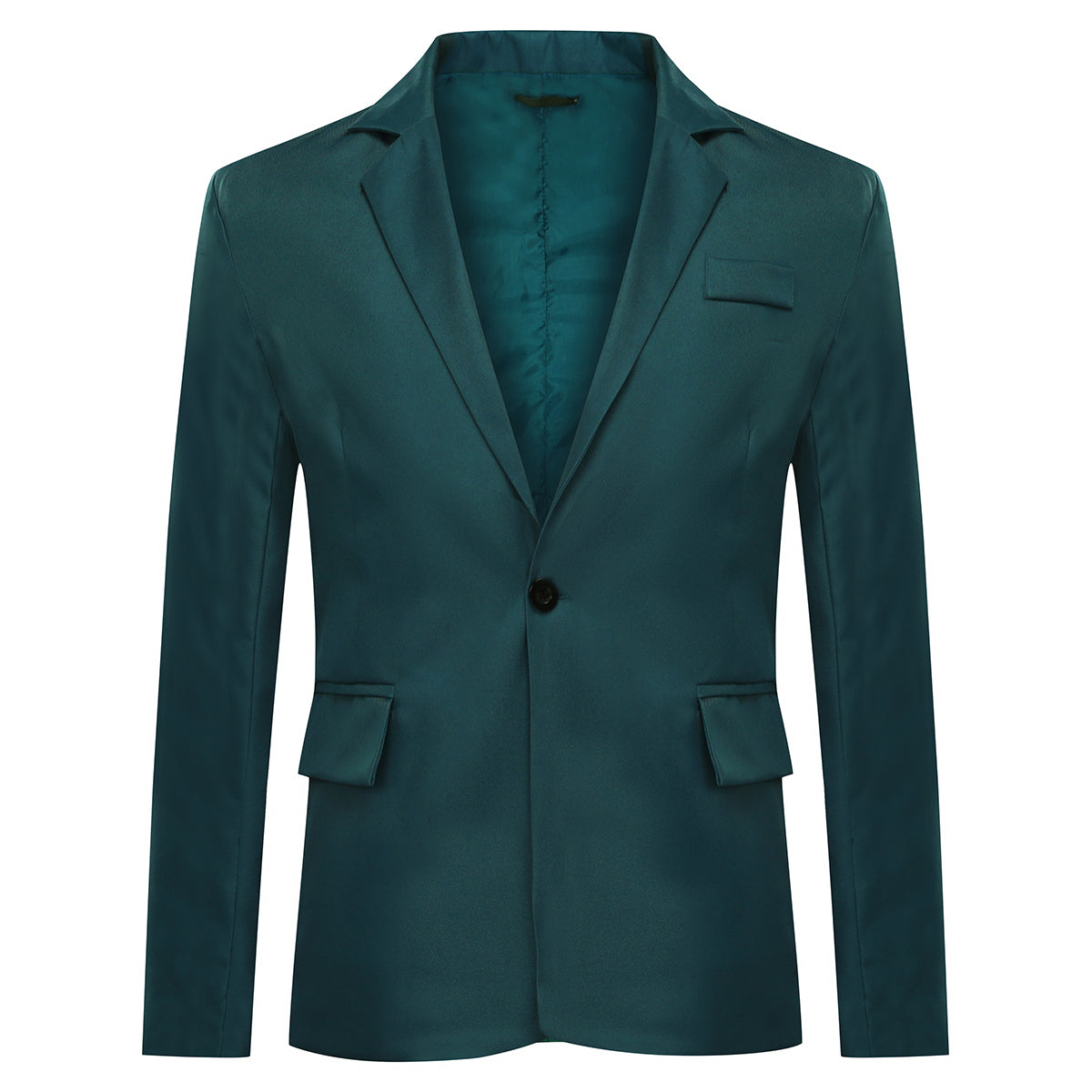 Men's Slim Fit Casual Blazer Jacket DarkGreen
