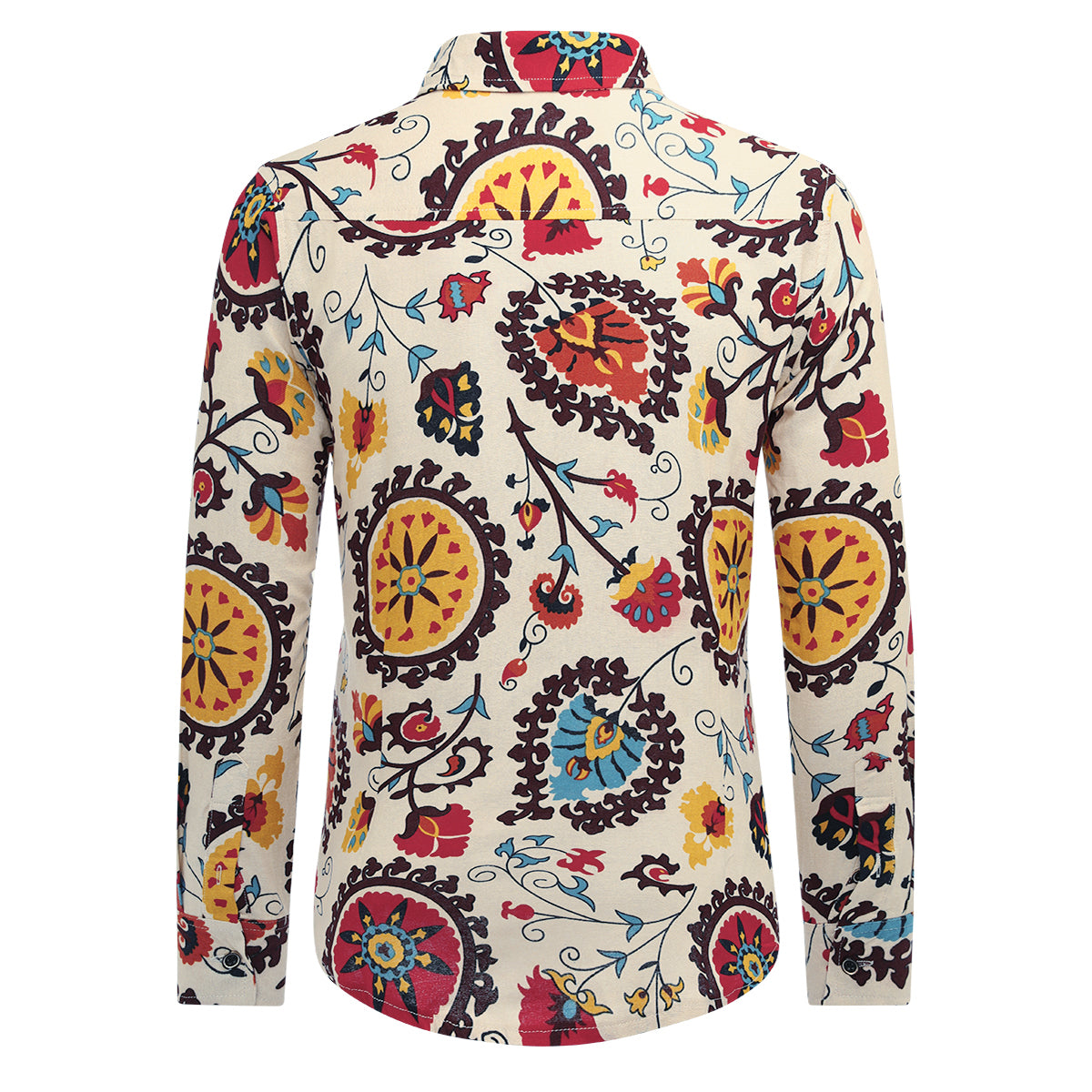 Men's Funky Printed Shirt Casual Shirt Fancy Floral Tops