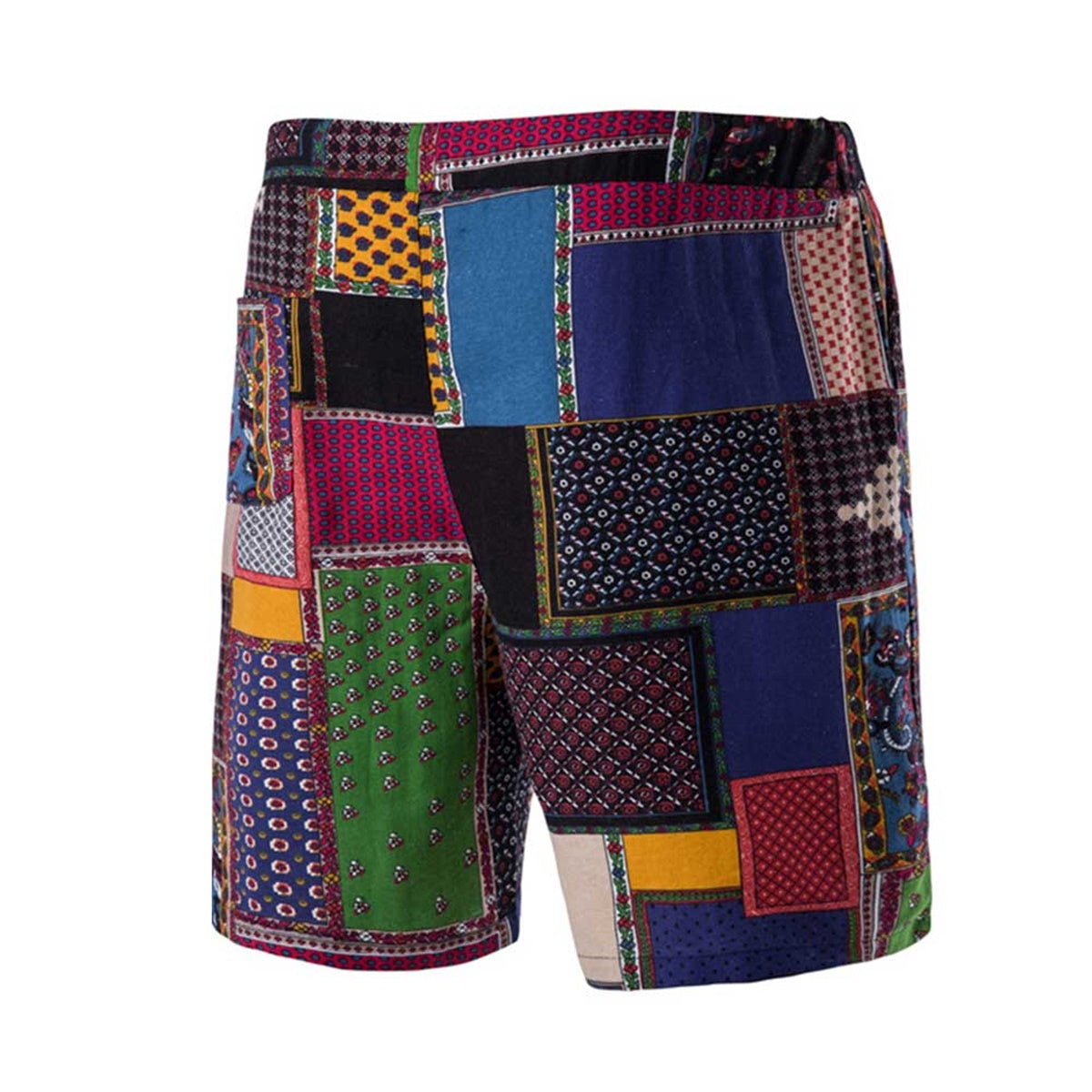 2-Piece Multi-colored Square Hawaii Summer Suit