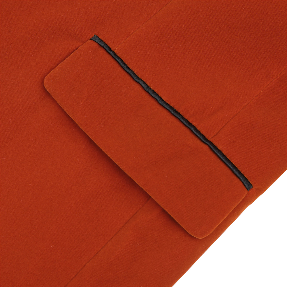 Slim Fit 2-Piece Orange Pleuche Velvet Tuxedo Suit