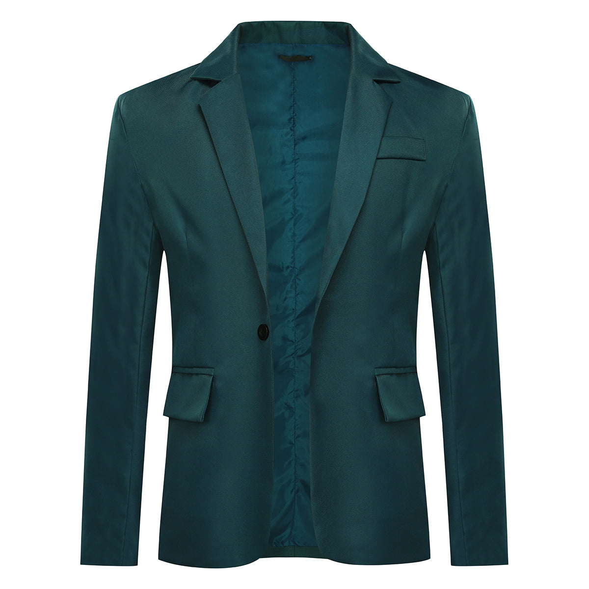 Men's Slim Fit Casual Blazer Jacket DarkGreen