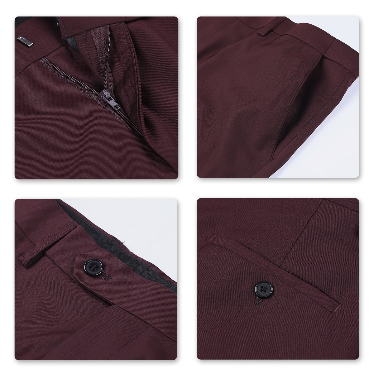 Two Piece Brick-Red Suit One Button Suit