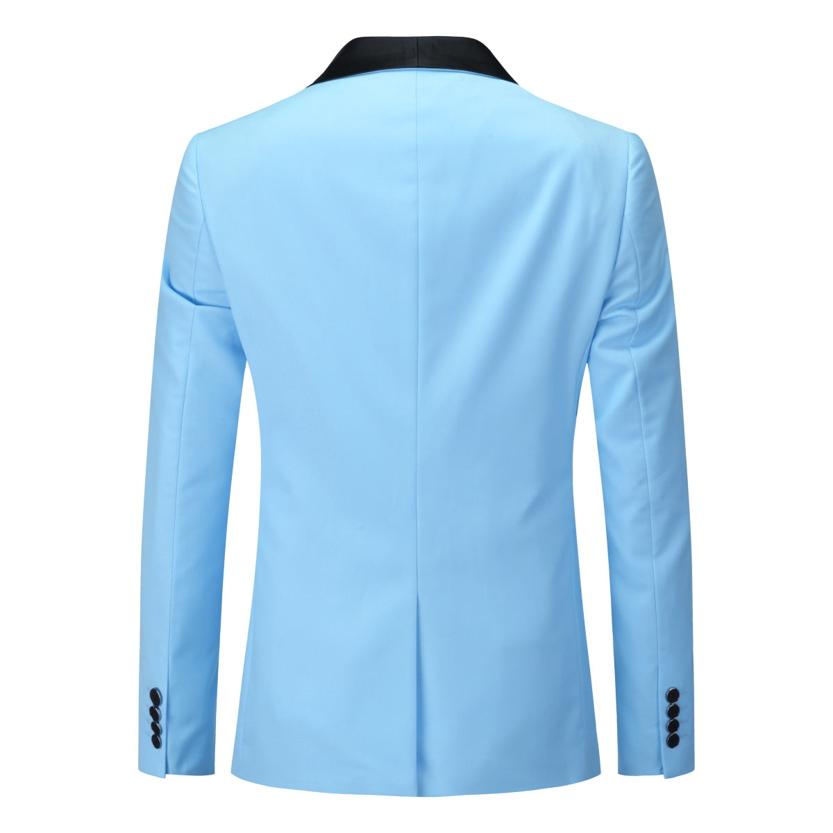 Slim Fit One Button Casual Sky Blue 3-Piece Suit