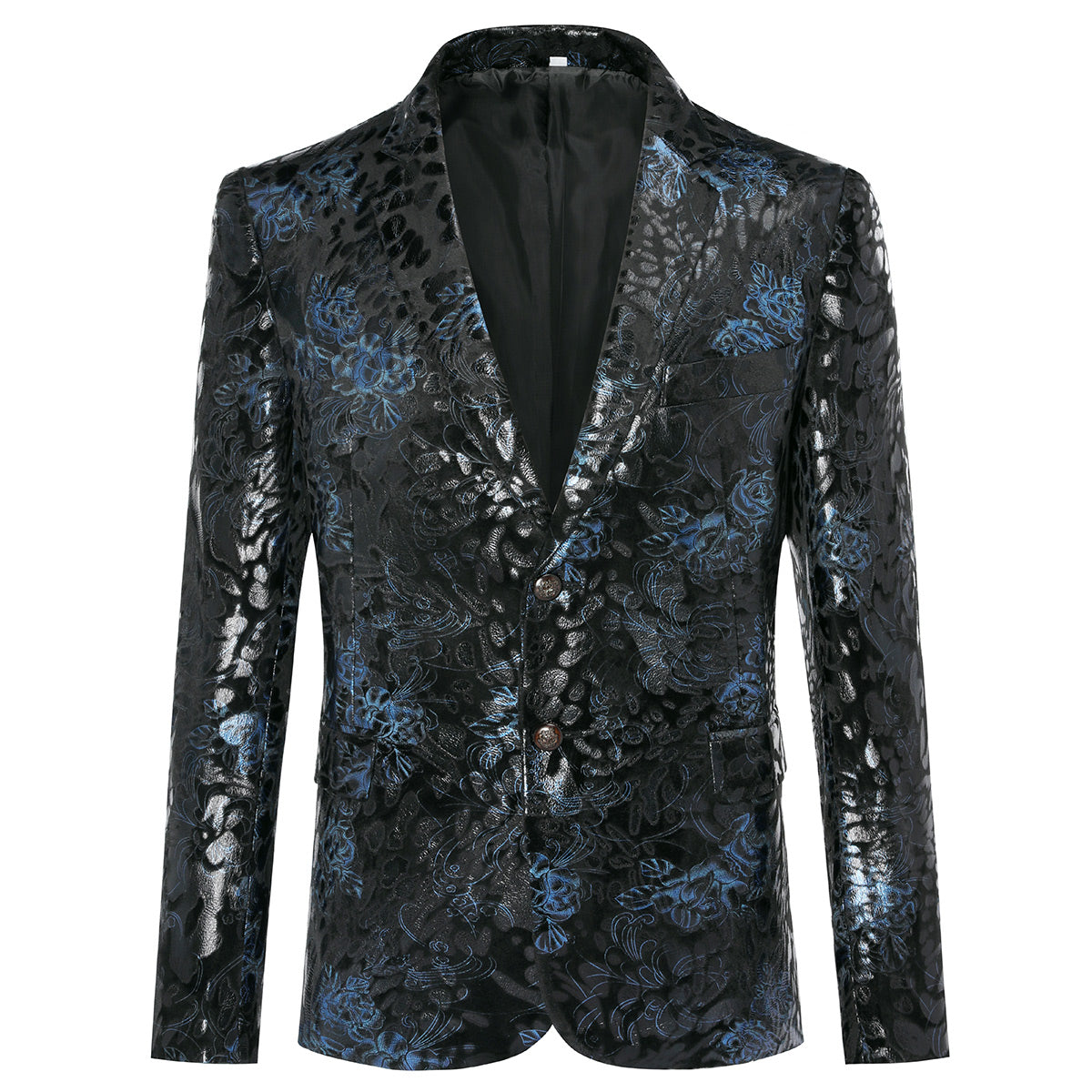 Navy Print Stylish Blazer Slim Fit Floral Blazer