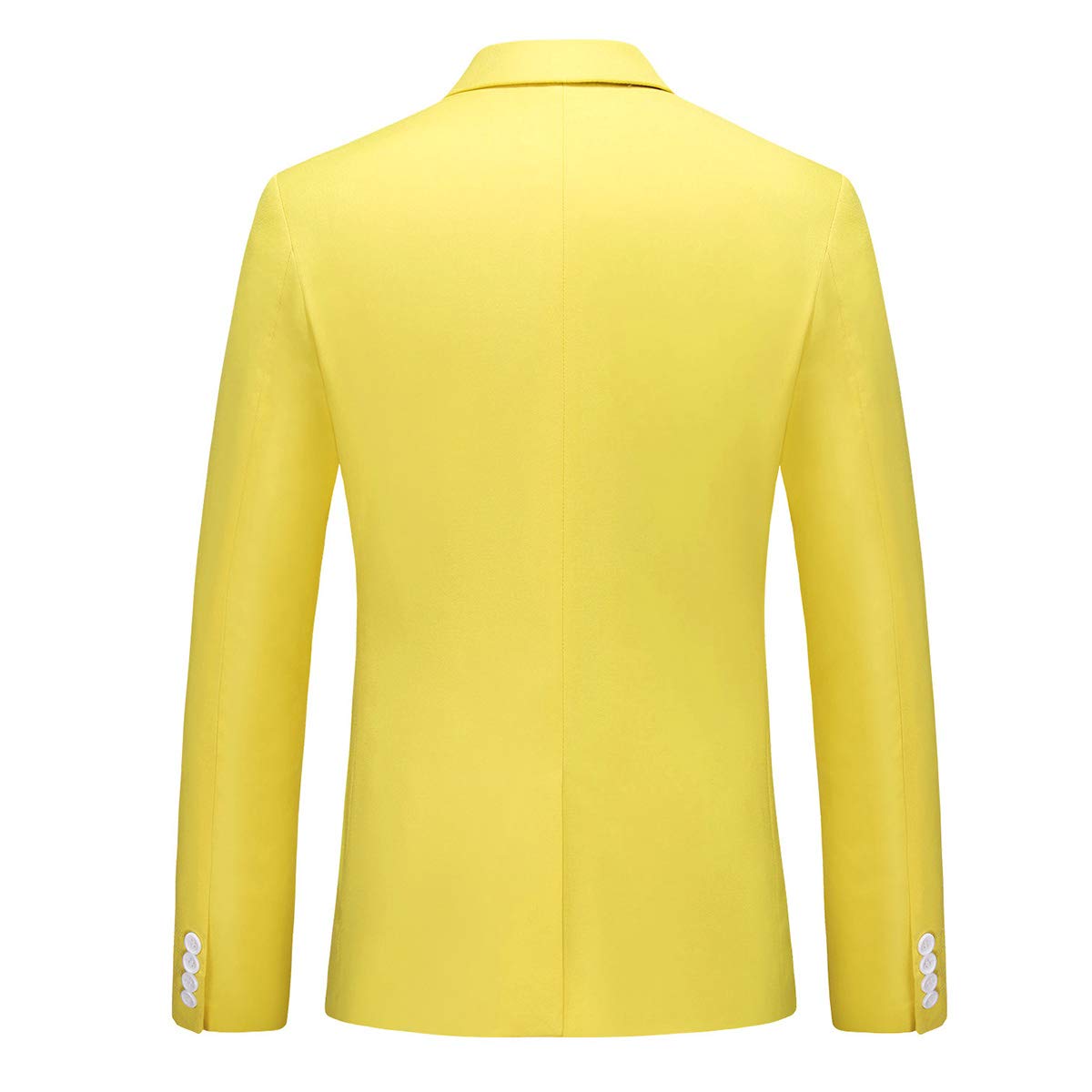Mens 3 Piece Dress Suit Formal Casual Tux Vest Trousers Yellow