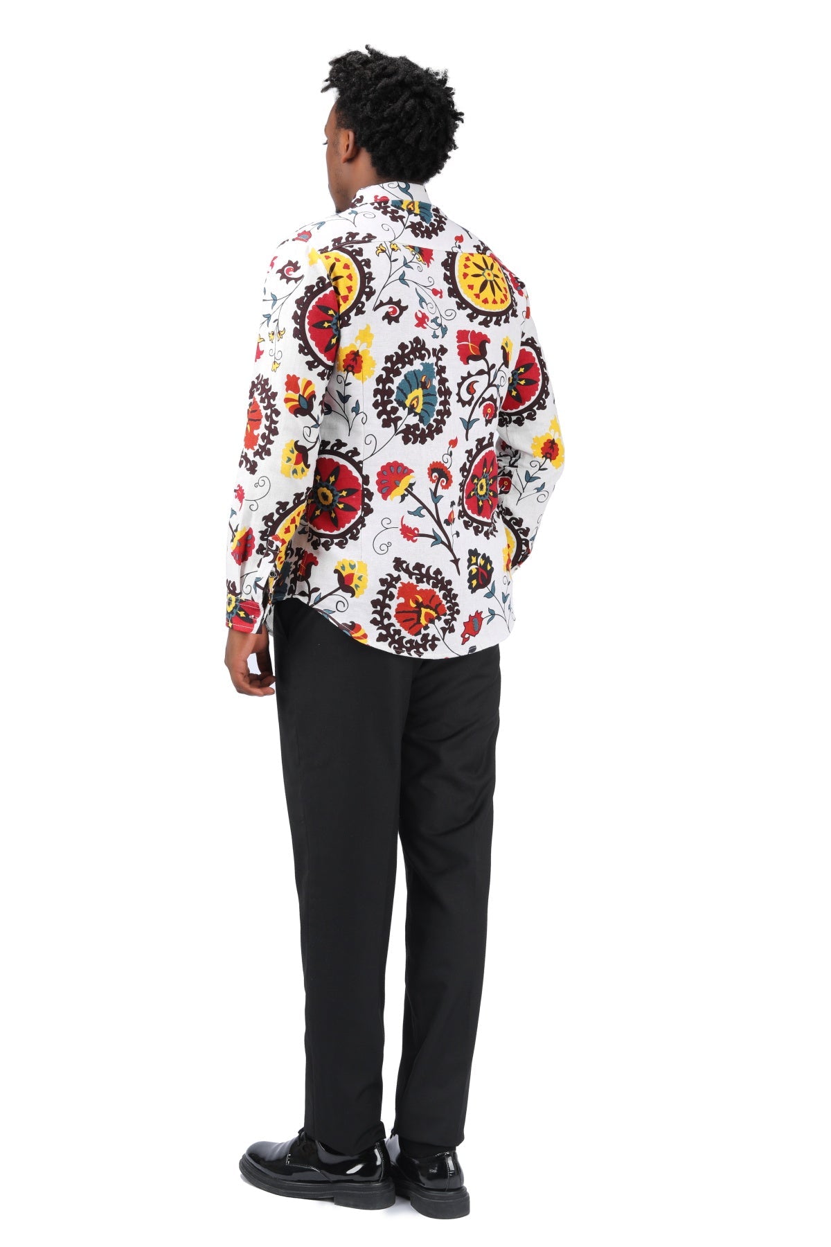 Men's Funky Printed Shirt Casual Shirt Fancy Floral Tops