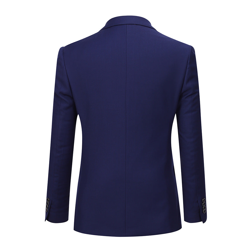 Two Piece Slim Fit Suit Navy Casual Suit