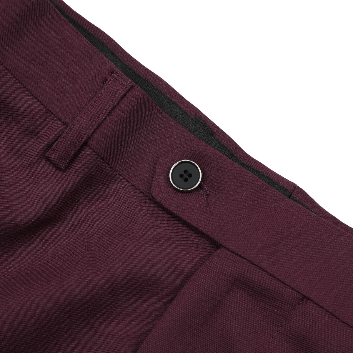 Slim Fit One Button Casual Wine Red 3-Piece Suit
