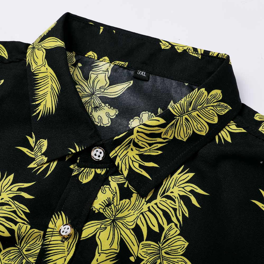 Print Black Shirt Summer Shirt