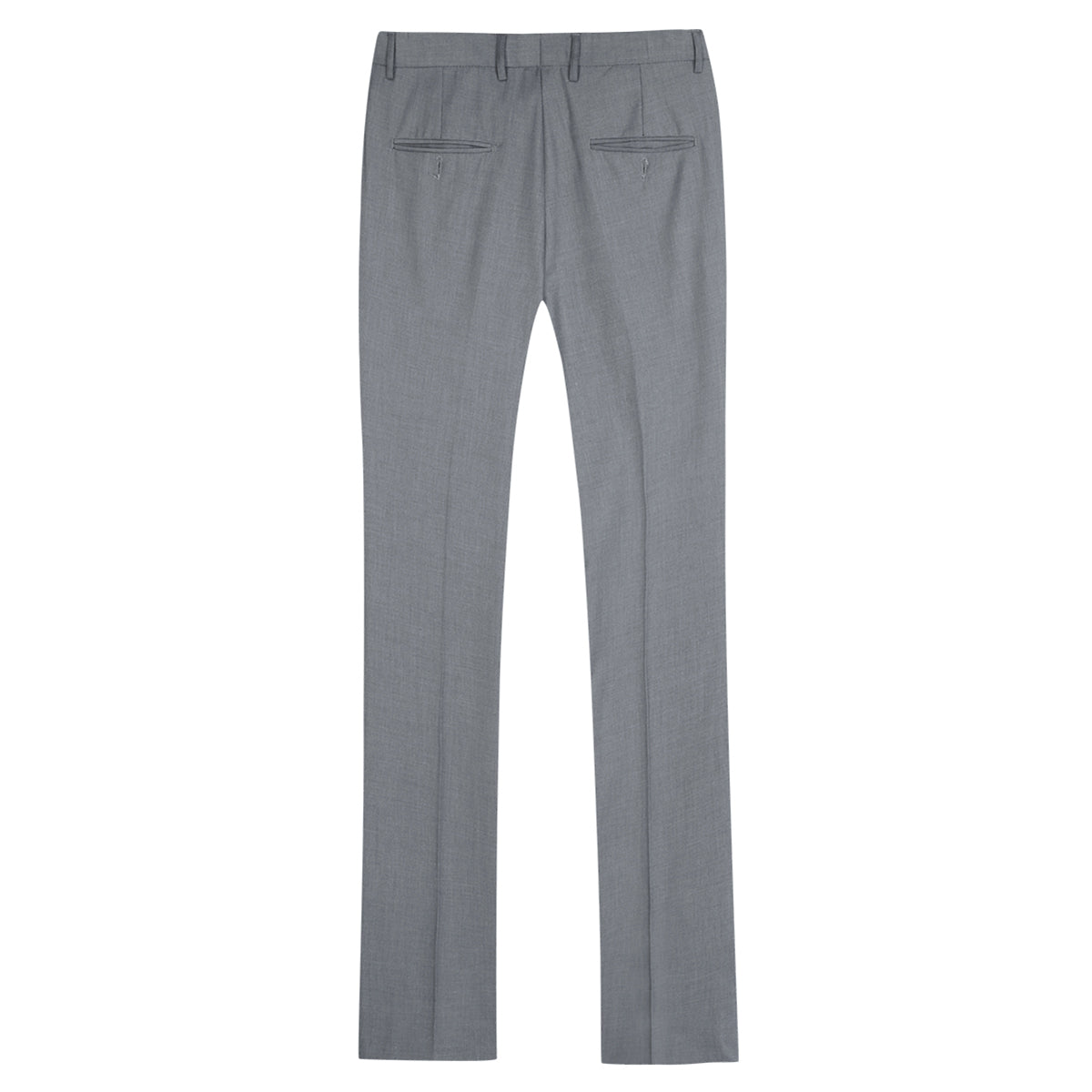 Mens 2-Piece Slim Fit Two Button Light Grey Suit