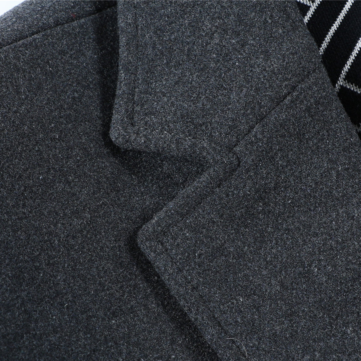 Men's Lapel Two Button Coat Grey