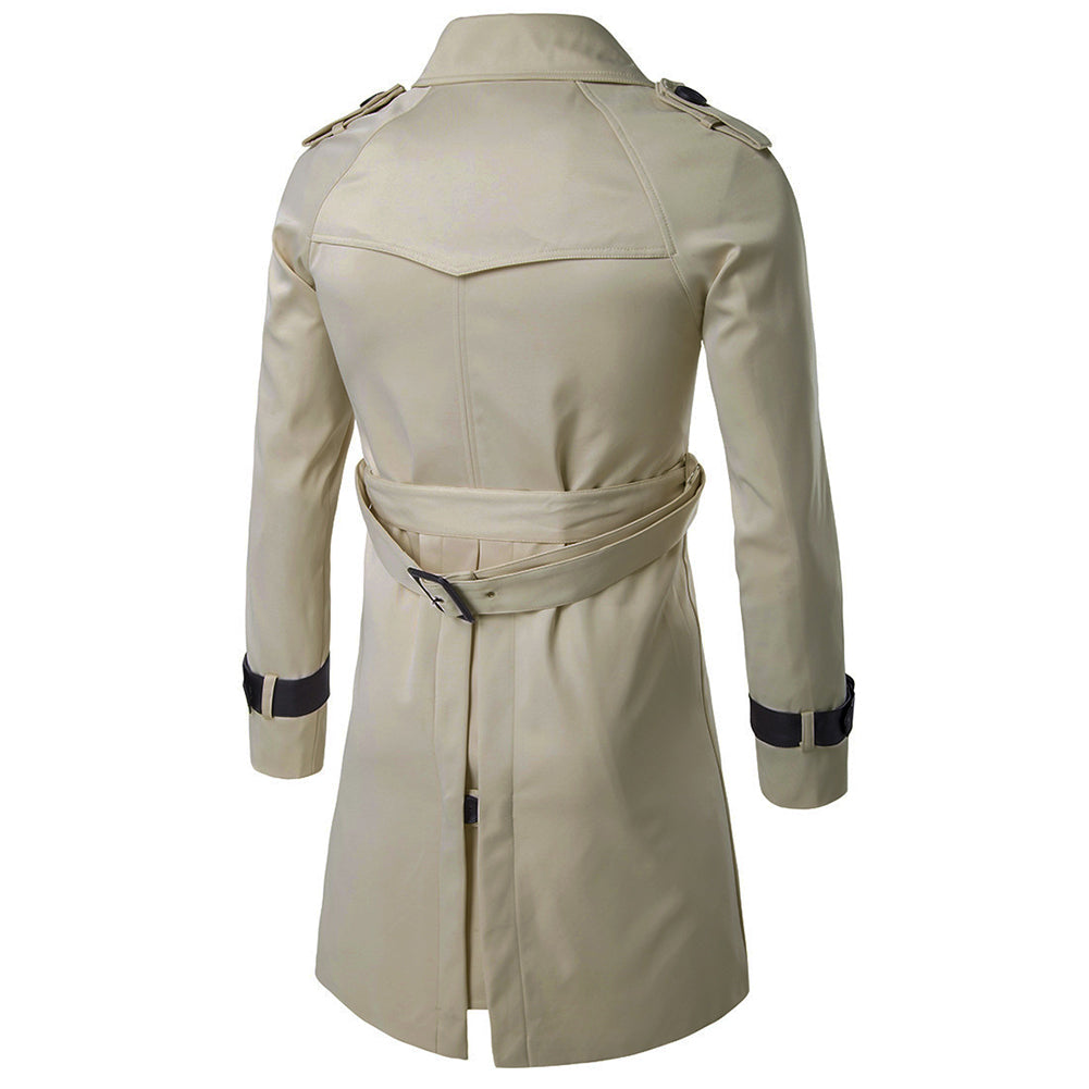 Slim Fit Belted Trench Coat 5 Colors - Cloudstyle