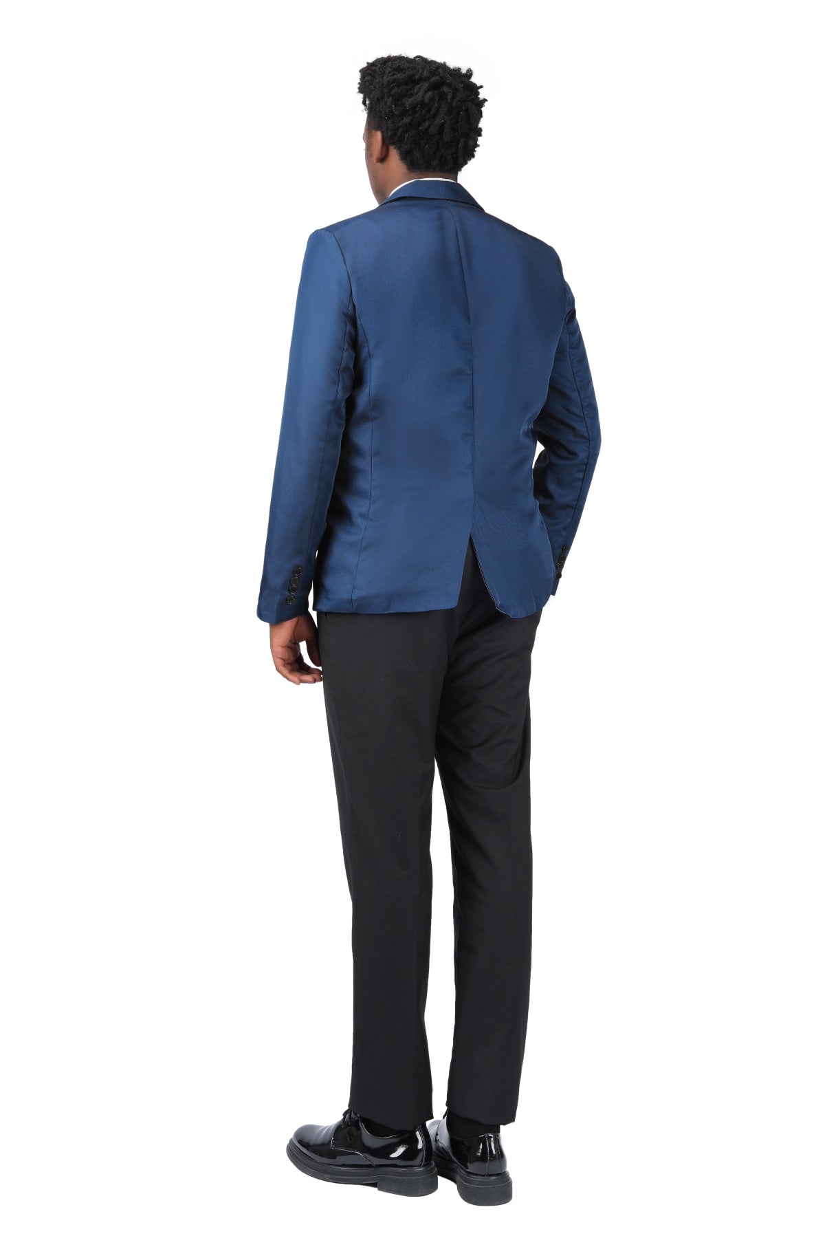 Men's Casual Suit Jacket Slim Fit Lightweight Blazer Coat Blue