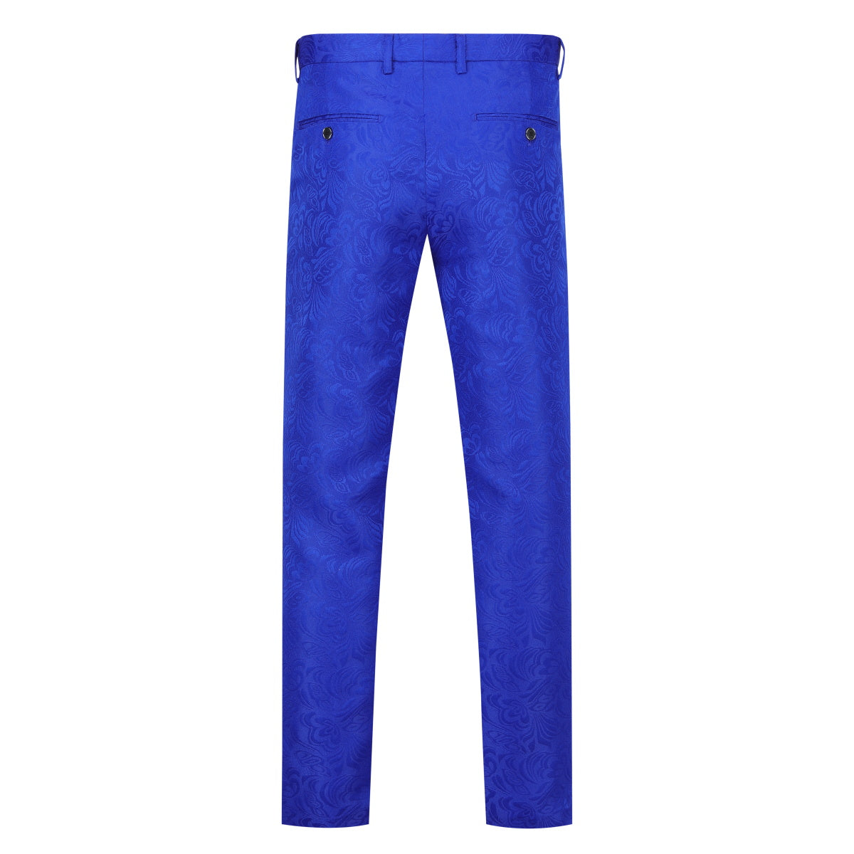 Paisley Suit 2-Piece Slim Fit Print Suit Blue