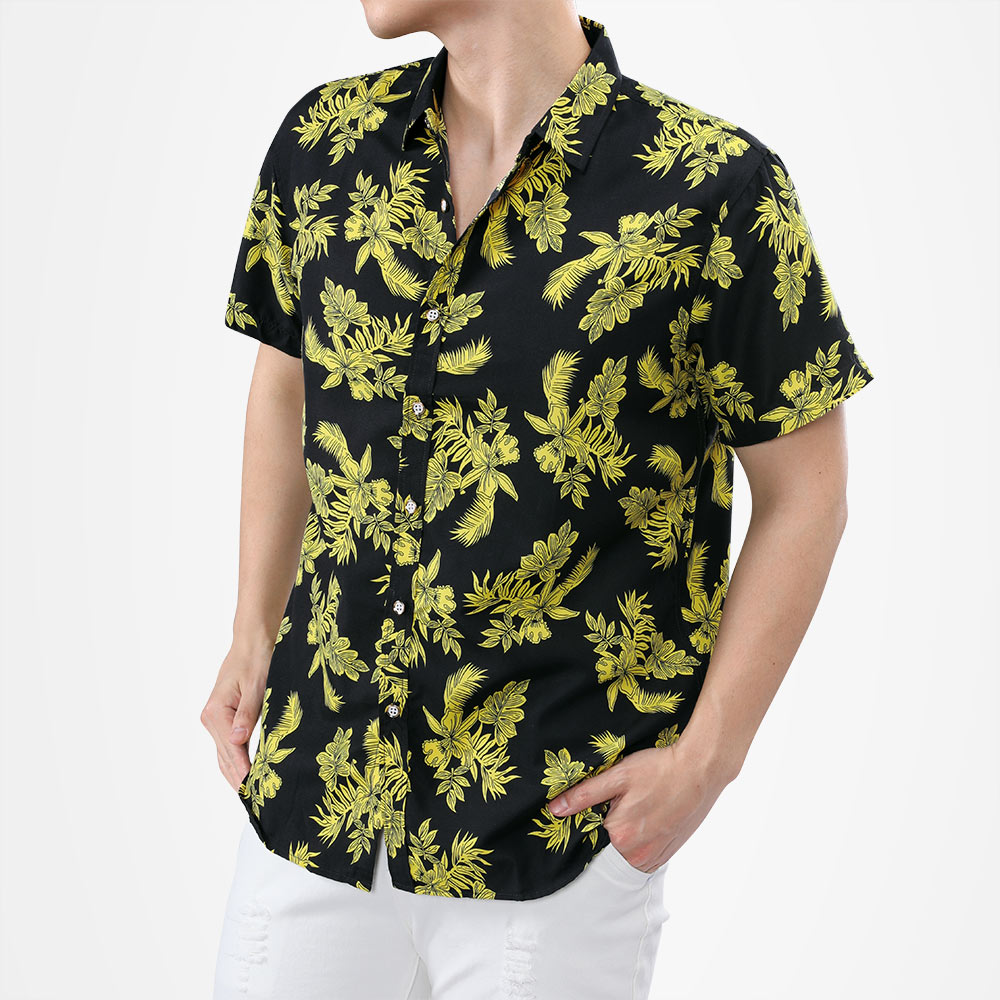 Print Black Shirt Summer Shirt